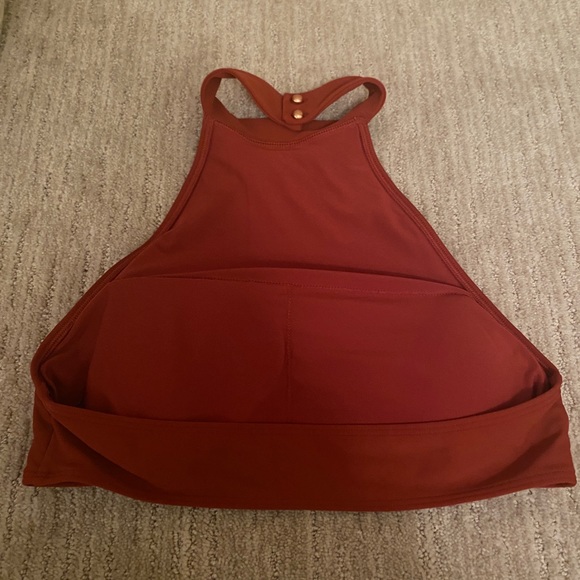 Aerie orange high neck button bikini top - Picture 4 of 4